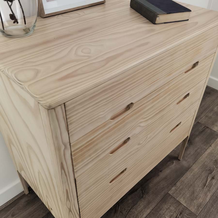 OUTENIQUA Chest 4 Drawer – Coastal White (Pine) 5